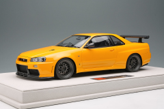 1/18 Make UP Built By Legends Mine's Nissan Skyline GT-R (BNR34) R34 Yamabuki Yellow - EML130C