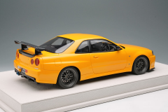 1/18 Make UP Built By Legends Mine's Nissan Skyline GT-R (BNR34) R34 Yamabuki Yellow - EML130C