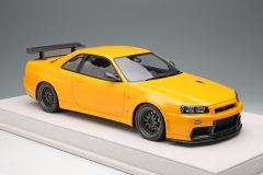1/18 Make UP Built By Legends Mine's Nissan Skyline GT-R (BNR34) R34 Yamabuki Yellow - EML130C