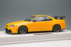1/18 Make UP Built By Legends Mine's Nissan Skyline GT-R (BNR34) R34 Yamabuki Yellow - EML130C