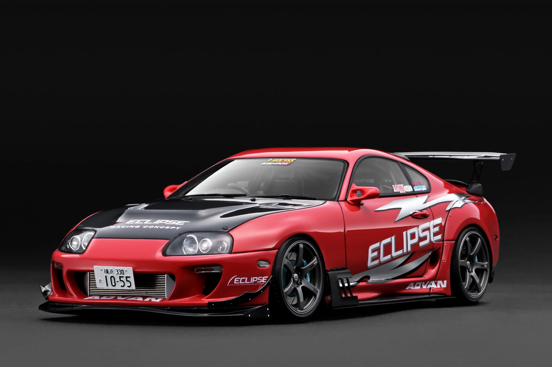 1/18 IGNITION Toyota Supra RZ (JZA80) ORIDO-STREET Ver.2 Red - IG3883