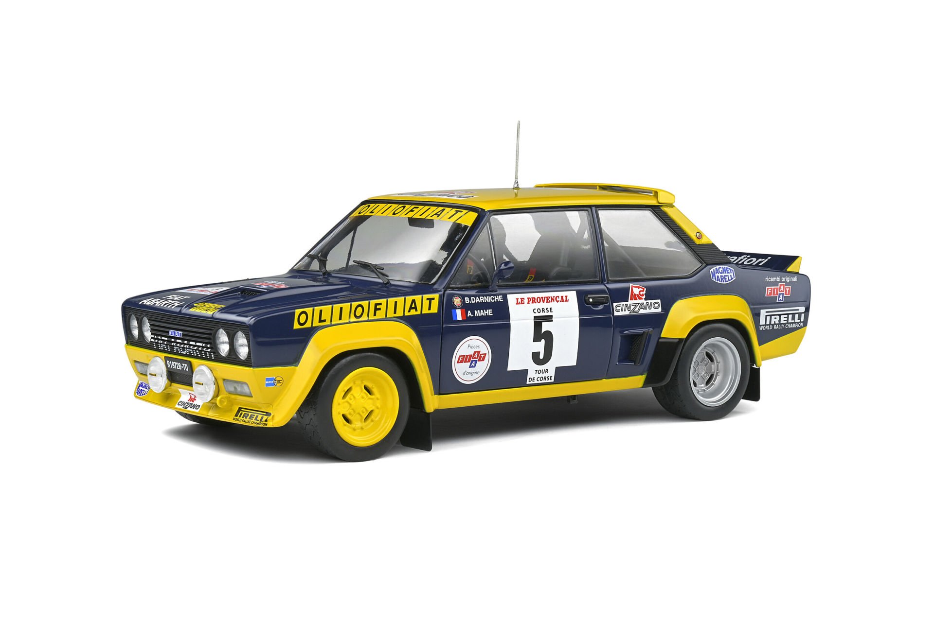 SOLIDO - FIAT - 131 ABARTH N 5 WINNER RALLY TOUR DE CORSE 1977 B.DARNICHE - A.MAHE