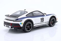 SPARK-MODEL - PORSCHE - 911 992 COUPE N 19 RALLY DAKAR DESIGN 2022 - CON VETRINA - WITH SHOWCASE