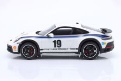 SPARK-MODEL - PORSCHE - 911 992 COUPE N 19 RALLY DAKAR DESIGN 2022 - CON VETRINA - WITH SHOWCASE