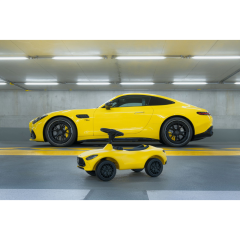Mercedes Benz Bobby Car AMG GT Sun Yellow Ride On Toy Car - B66962012