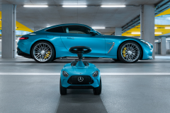 Mercedes Benz Bobby Car AMG GT Hyper Blue Ride On Toy Car - B66962013