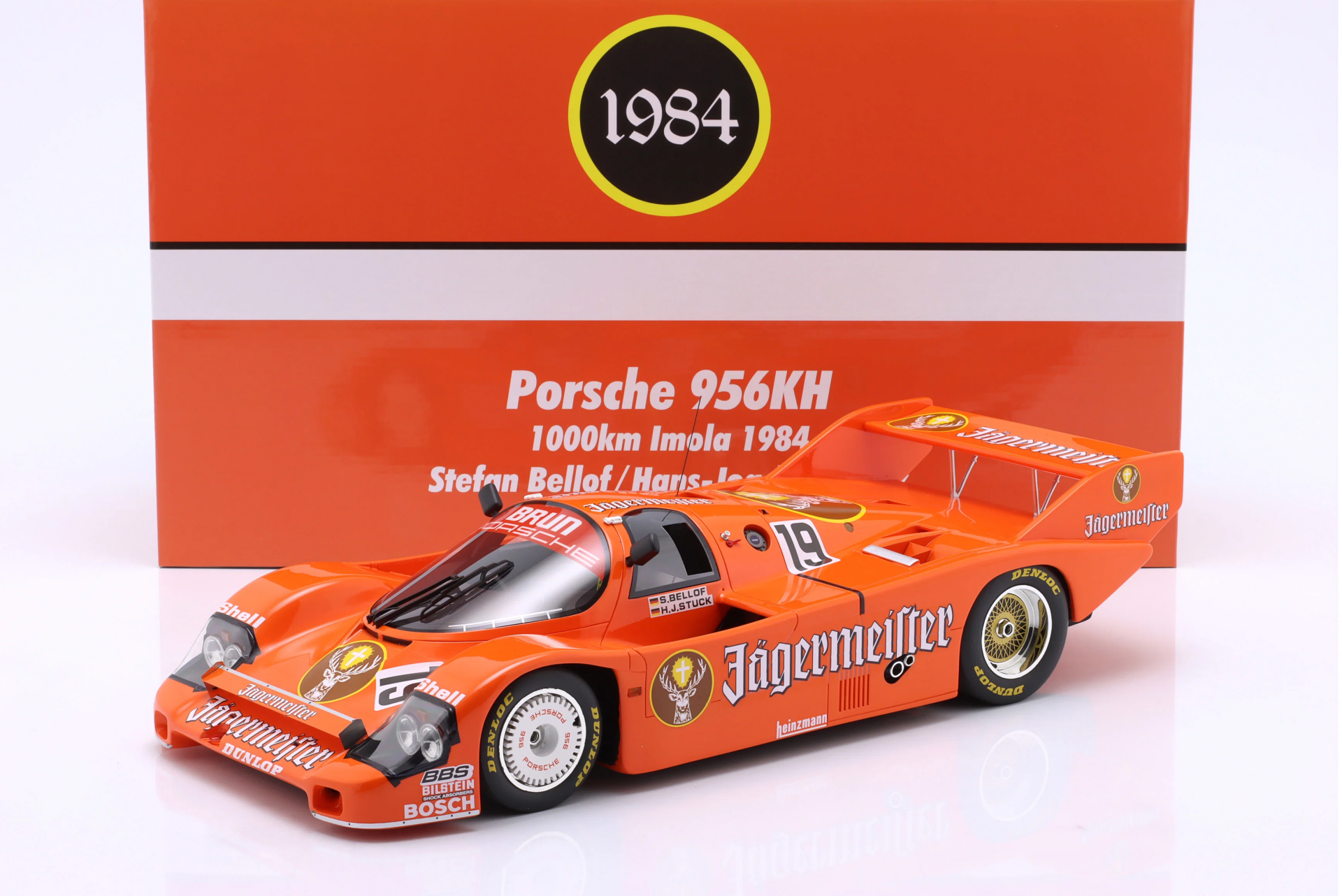 1/12 WERK83 Porsche 956B Jägermeister #19 Winner 1000km Imola 1984 Stuck, Bellof - W12001002