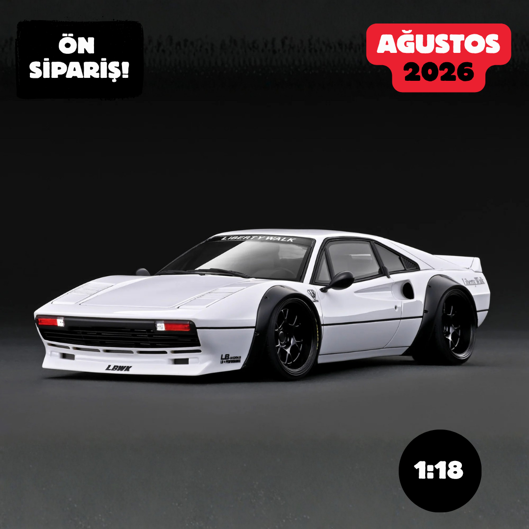Ön Sipariş - 1/18 Ignition Ferrari 308 LB-WORKS 308 White - IG3747