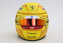1/2 MINI HELMET - BELL HELMET - CASCO HELMET F1 LEWIS HAMILTON TEAM FERRARI HP N 44 SEASON 2025