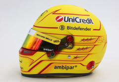 1/2 MINI HELMET - BELL HELMET - CASCO HELMET F1 LEWIS HAMILTON TEAM FERRARI HP N 44 SEASON 2025
