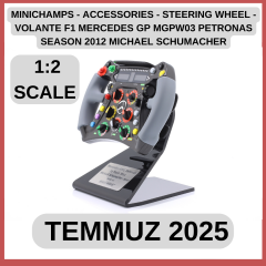 MINICHAMPS - ACCESSORIES - STEERING WHEEL - VOLANTE F1 MERCEDES GP MGPW03 PETRONAS SEASON 2012 MICHAEL SCHUMACHER