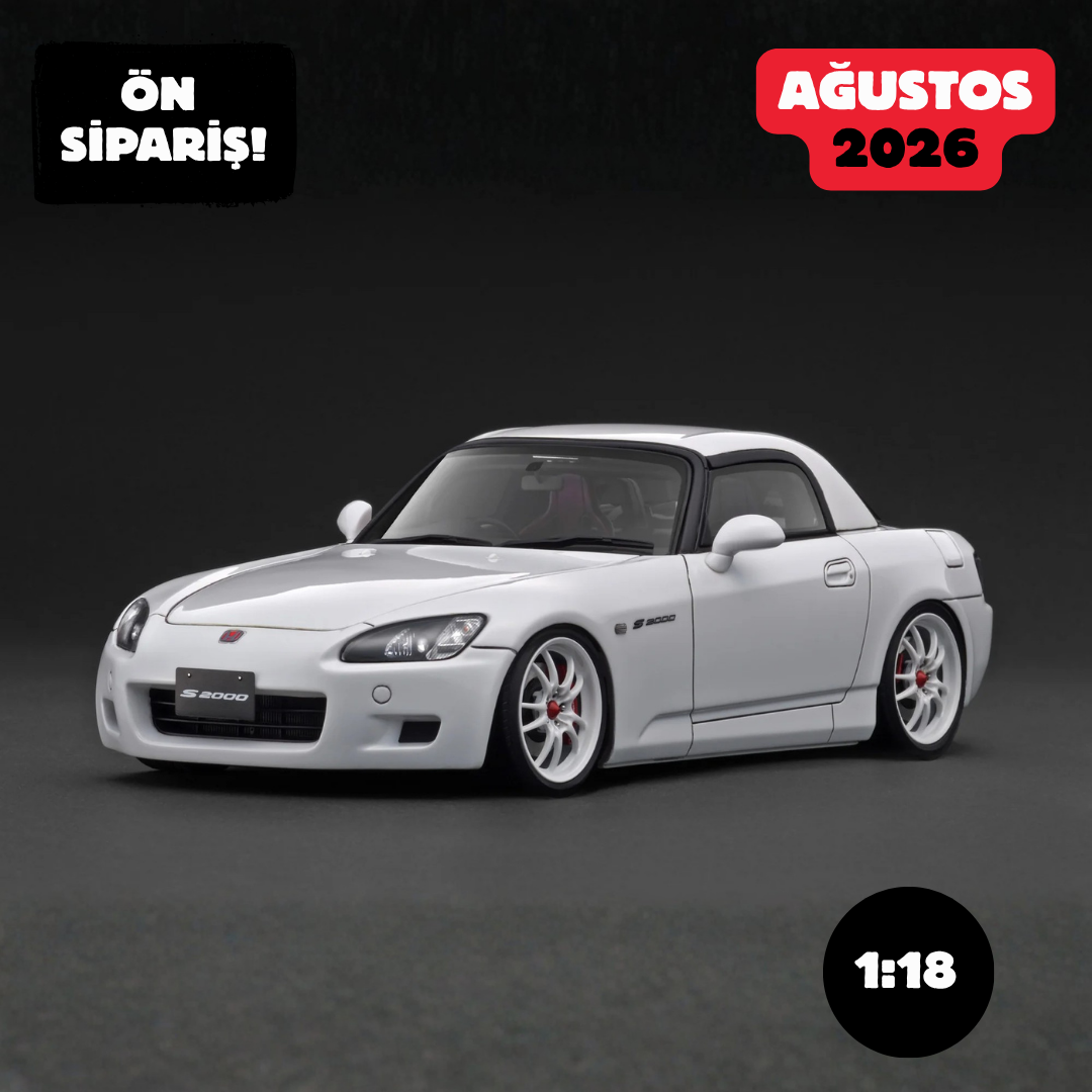 Ön Sipariş - 1/18 Ignition Honda S2000 (AP1) White - IG3920