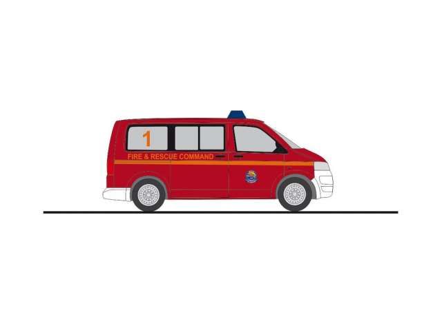 1/87 Volkswagen T5 Nato Air Base Geilenkirchen, red