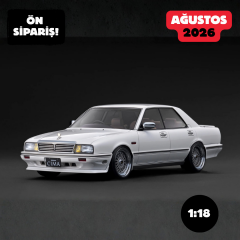 Ön Sipariş - 1/18 Ignition NISSAN GLORIA CIMA (Y31) Pearl White - IG3899
