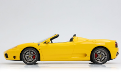 1/18 BBR Ferrari 360 Modena Spider automatic gear Giallo Modena - Black - italian stripe - challenge back grid