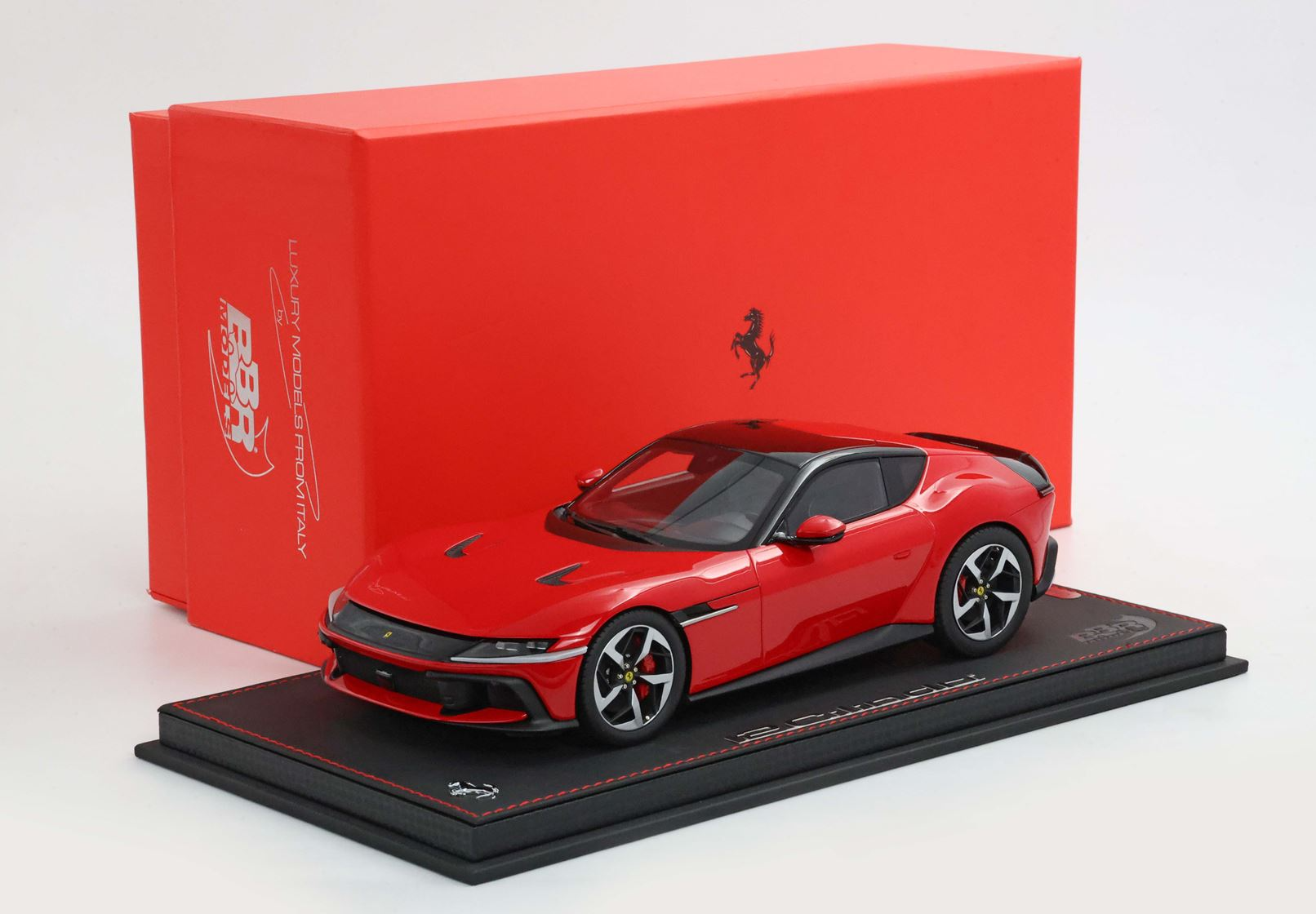 1/18 BBR Ferrari 12Cilindri Coupe Rosso Corsa silver rims and red brakes