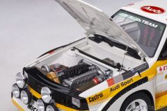 AUTOART - AUDI - QUATTRO SPORT S1 (night version) N 6 RALLY MONTECARLO 1986 H.MIKKOLA - A.HERTZ