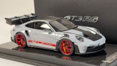 1/18 Timothy & Pierre TP Porsche 911 992 GT3 RS Weissach Package (Arctic Grey) Resin Car Model Limited 29 Pieces