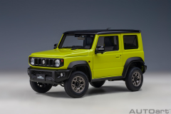 1/18 AUTOart Suzuki Jimny Sierra (JB74) (Kinetic Yellow) with Black roof - 78506