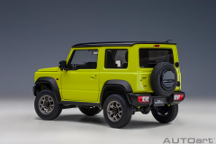 1/18 AUTOart Suzuki Jimny Sierra (JB74) (Kinetic Yellow) with Black roof - 78506