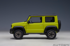 1/18 AUTOart Suzuki Jimny Sierra (JB74) (Kinetic Yellow) with Black roof - 78506