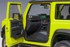1/18 AUTOart Suzuki Jimny Sierra (JB74) (Kinetic Yellow) with Black roof - 78506