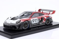 SPARK-MODEL - PORSCHE - 911 992 GT3 R N 911 RACING FLACHT DESIGN COUPE 2021 - CON VETRINA - WITH SHOWCASE
