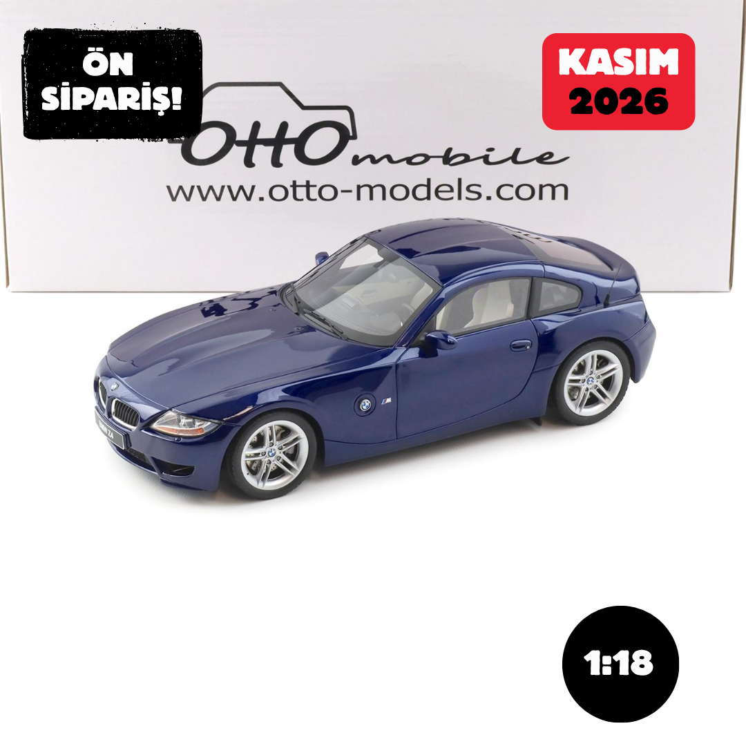 Ön Sipariş - 1/18 OTTO BMW Z4 M Coupe Interlagos blue metallic 2006 - OT499