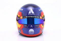 1/2 MINI HELMET - BELL HELMET - CASCO HELMET F1 CARLOS SAINZ TEAM ATLASSIAN WILLIAMS RACING N 55 SEASON 2025