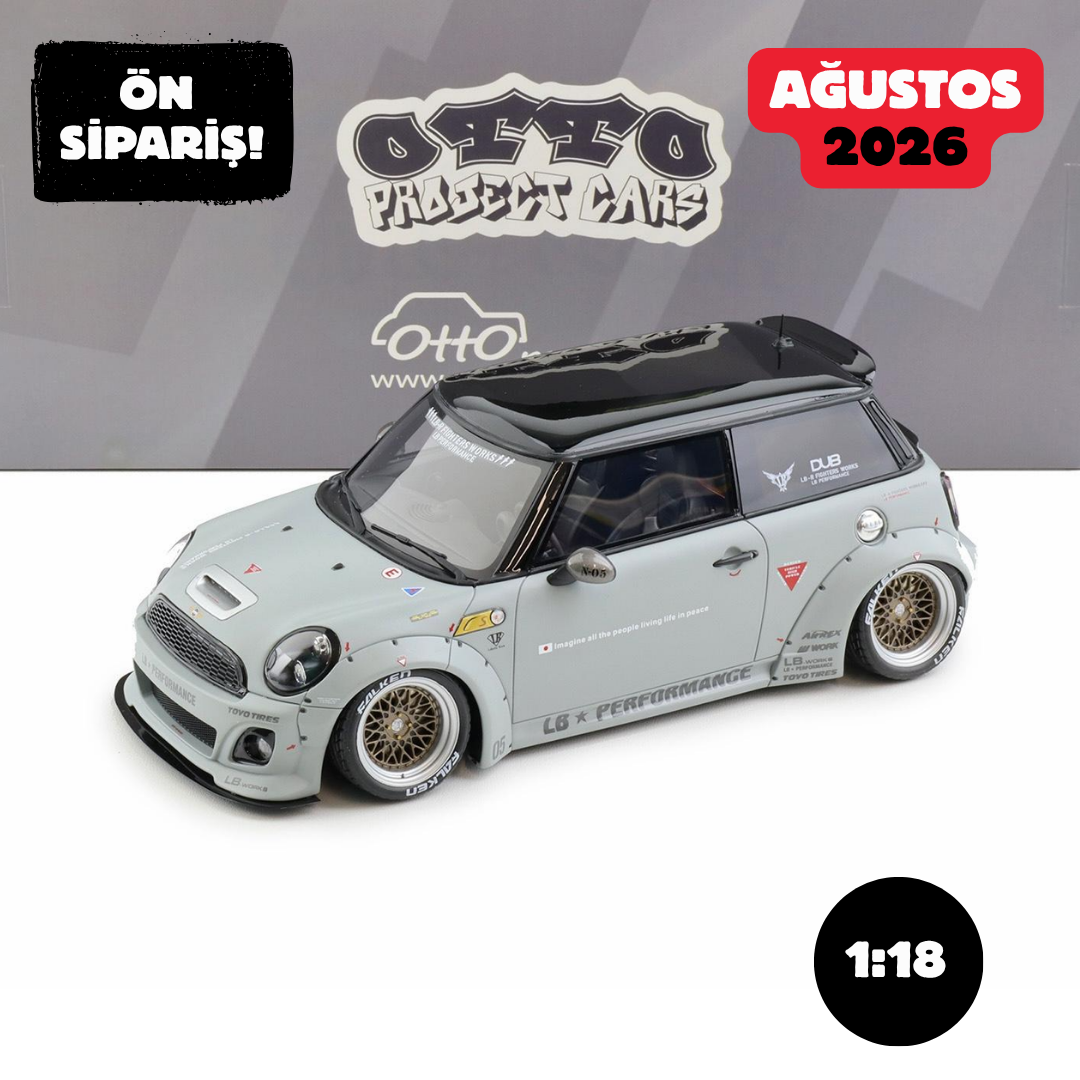Ön Sipariş - 1/18 OTTO LB WORKS LB Nation Mini Cooper R56 2015 grey - OT1212