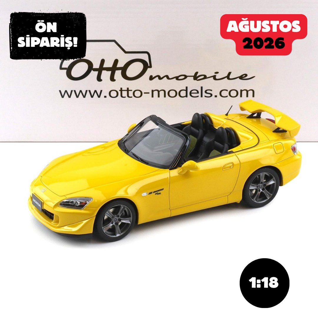 Ön Sipariş - 1/18 OTTO Honda S2000 CR New Indy yellow pearl 2007 - OT1231