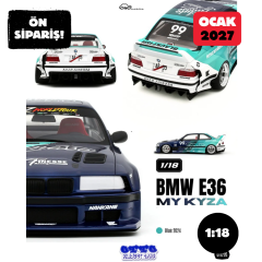 Ön Sipariş - 1/18 OTTO BMW E36 My Kyza - Blue 2024 - OT1226