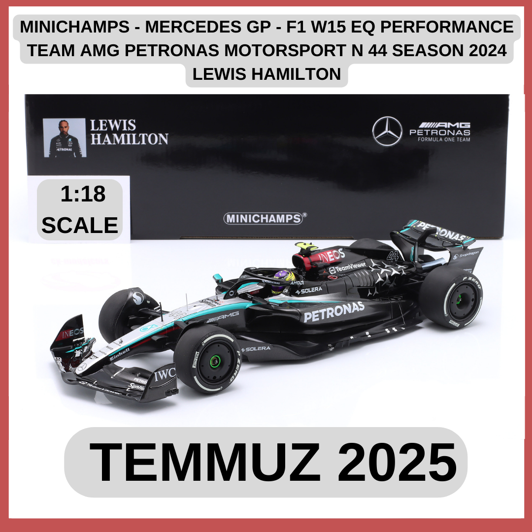 MINICHAMPS - MERCEDES GP - F1 W15 EQ PERFORMANCE TEAM AMG PETRONAS MOTORSPORT N 44 SEASON 2024 LEWIS HAMILTON