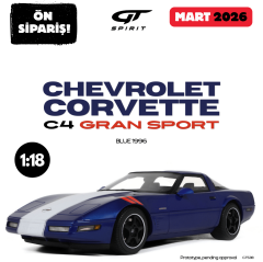 Ön Sipariş - 1/18 GT-SPIRIT - CHEVROLET - CORVETTE C4 COUPE 1996 - GT538