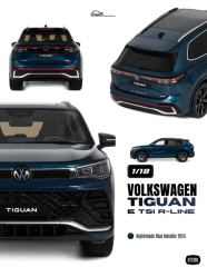 Ön Sipariş - 1/18 OTTO VOLKSWAGEN - TIGUAN E TSI R-LINE 2024 - Nightshade Blue - OT1390