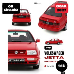Ön Sipariş - 1/18 OTTO Volkswagen Jetta MK3 GLX VR6 1996 Red - OT1389