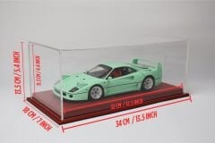 LYRD BOX - 1:18 ÖLÇEK - TERRAKOTA KIRMIZI SERGİLEME STANDI - (KIRMIZI DİKİŞ) LY152