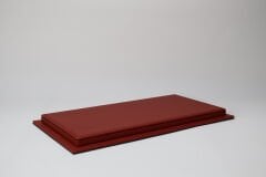 LYRD BOX - 1:18 ÖLÇEK - TERRAKOTA KIRMIZI SERGİLEME STANDI - (KIRMIZI DİKİŞ) LY152