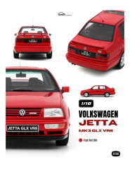 Ön Sipariş - 1/18 OTTO Volkswagen Jetta MK3 GLX VR6 1996 Red - OT1389