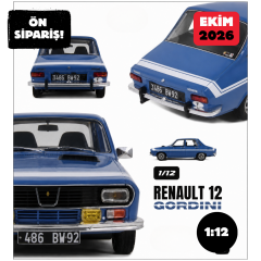 Ön Sipariş - 1/12 OTTO Renault 12 Gordini Blue - 1972 - G101