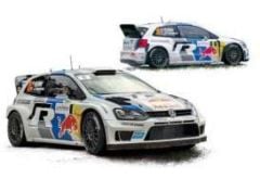 2013 Volkswagen Polo R WRC Winner Rallye de France #8 Ogier/Ingrassia, white