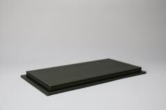 LYRD BOX - 1:18 ÖLÇEK - CARBON HAKİ YEŞİLİ SERGİLEME STANDI - (GRİ DİKİŞ) LY155