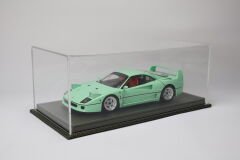 LYRD BOX - 1:18 ÖLÇEK - CARBON HAKİ YEŞİLİ SERGİLEME STANDI - (GRİ DİKİŞ) LY155