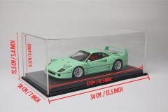 LYRD BOX - 1:18 ÖLÇEK - ANTRASIT KOYU GRİ SERGİLEME STANDI - (GRİ DİKİŞ) LY156