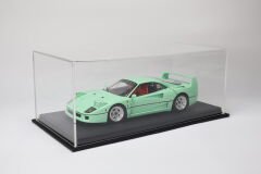 LYRD BOX - 1:18 ÖLÇEK - PERFORE GRAFİT SİYAH SERGİLEME STANDI - (SİYAH DİKİŞ) LY159