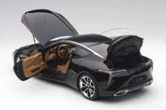 1/18 AUTOART Lexus LC 500 (Black/Brown interior) - 78849