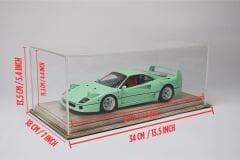 LYRD BOX - 1:18 ÖLÇEK - Desert Beige SERGİLEME STANDI - (SİYAH DİKİŞ) LY162