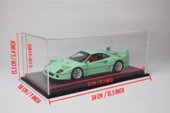 LYRD BOX - 1:18 ÖLÇEK - Midnight Purple Scratch SERGİLEME STANDI - (GRİ DİKİŞ) LY163