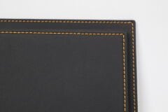 LYRD BOX - 1:18 ÖLÇEK - Black Micrograin SERGİLEME STANDI - (GOLD DİKİŞ) LY164