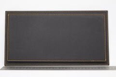 LYRD BOX - 1:18 ÖLÇEK - Black Micrograin SERGİLEME STANDI - (GOLD DİKİŞ) LY164